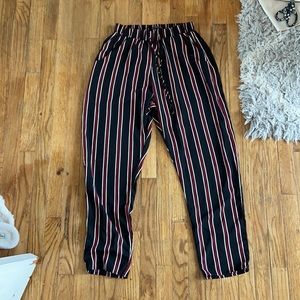 Nordstrom striped balloon pants never worn